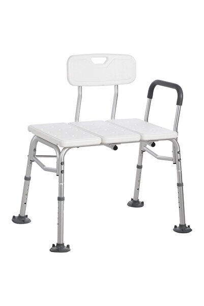 Garvee Bathtub transfer bench and shower chair with non-slip aluminum body, s...