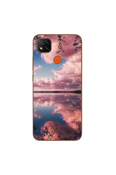 OEM Husa compatibila cu Xiaomi Redmi 9C NFC Silicon Gel Tpu Model Pink Clouds
