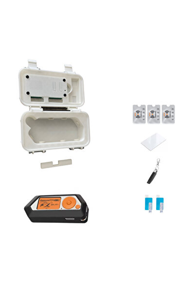 UnderShop Flipper Zero Accessory Set - Black Silicone Case, V12 White Transpo...