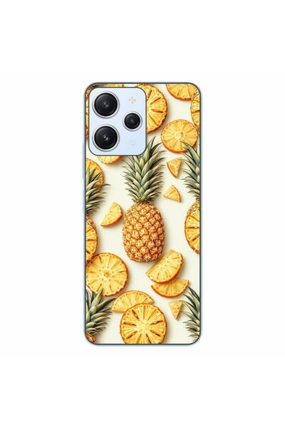 OEM Θήκη συμβατή με Xiaomi Redmi 12 4G Σιλικόνης Gel TPU με σχέδιο Ζουμερό Ανανά