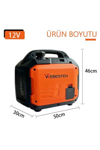 WEBESTEN 12V DC PORTATİF JENERATÖR (12v Akü Doldurur)