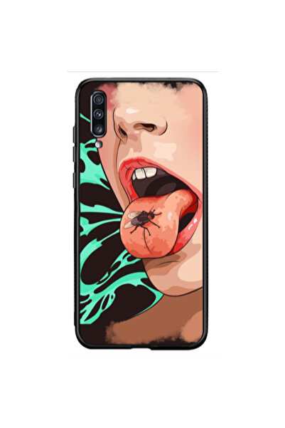 Other Samsung A70 Black Snake Black Glossy Θήκη