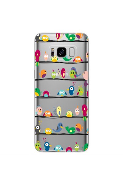 Other Samsung S8 Plus birds Transparent Silicone TPU Θήκη