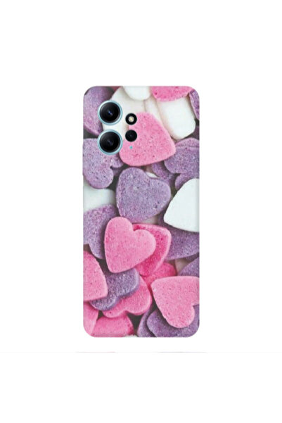 Other Xiaomi Redmi Note 12 4G Sponge Hearts Transparent Silicone TPU Θήκη