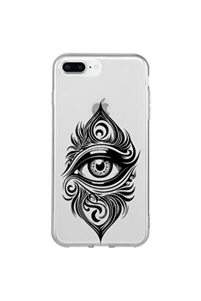Other Apple iPhone 7 Plus Eye patterned drawing Transparent Silicone TPU Θήκη