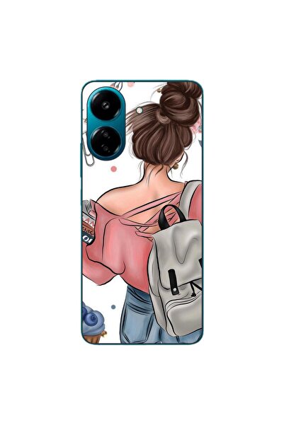 OEM Husa compatibila cu Xiaomi Redmi 13C 4G Silicon Gel Tpu Model Girl Fashio...
