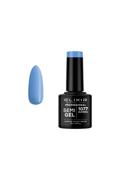 Elixir SEMI GEL (ΗΜΙΜΟΝΙΜΟ ΒΕΡΝΙΚΙ) - 1077 (OLYMPIC) 8ML