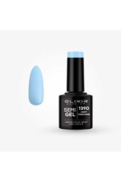 Elixir SEMI GEL (ΗΜΙΜΟΝΙΜΟ BΕΡΝΙΚΙ) - 1390 (LIGHT TURQUOISE) 8ML