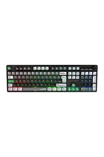 HAWK HK510 Mekanik Prelubed Switch RGB Tri-Mode Kablosuz/Bluetooth Full Türkç...