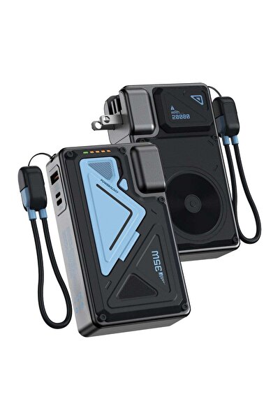 Powerology Power Bank 20000mAh & Wall Charger / 35W PD Travel Adapter with In...