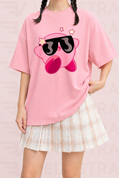 Velostra Women's Cute Character Printed Oversize Crew Neck Cotton Casual Comb...