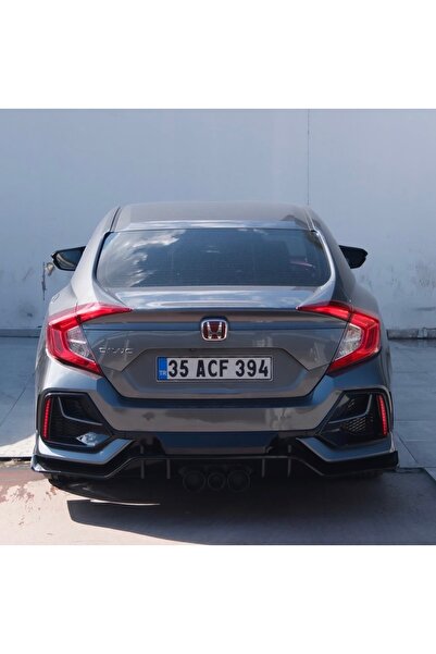 SY Honda fc5 Typer arka tampon HONDA CİVİC FC5 arka tampon + Difüzör içinde