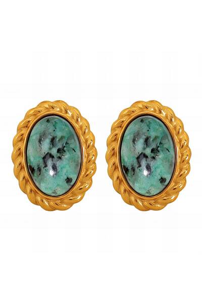 PRETTY LITTLE LADY EARRINGS, 18K GOLD PLATED STEEL