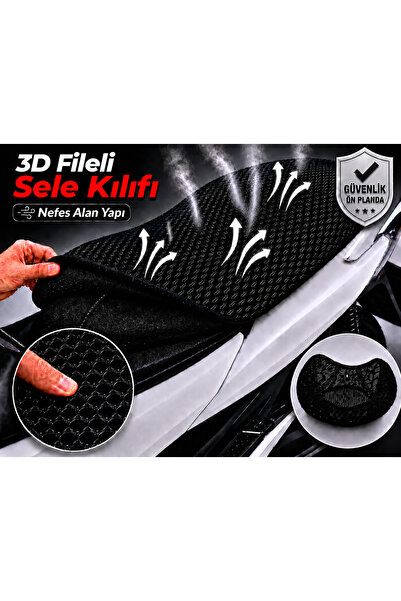 Vi Caro Salcano Astro 125 Motorcycle Saddle Cover 3D Mesh Saddle Cover Breath...
