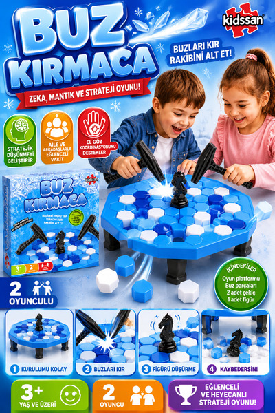 kidssan games Buz Kırmaca Oyunu Kutulu Oyuncak