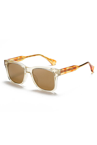 Optosquad Διάφανα Ώχρα-Μελί Βραχίονες Premium Polarized Γυαλιά Ηλίου-F. Acetate