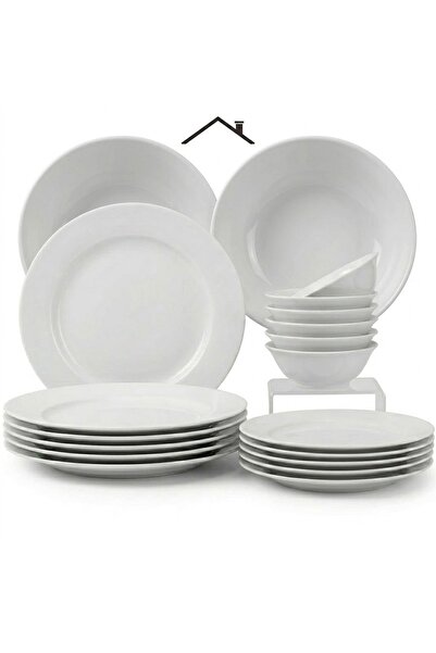 Zinora 26 Pcs Opal ware Dinner set 6 Dinner plate 6 Dessert plate 6 Soup plat...