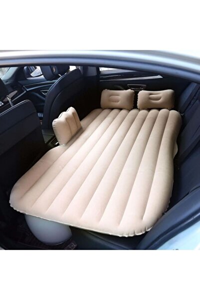 Yallabena Car Inflatable Air Mattress (Brown) – Rear Seat Travel & Camping Be...