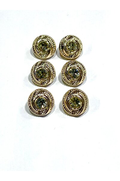 karantuhafiye Crystal Stone Metalized Luxury Button / Cardigan Vest Button / ...