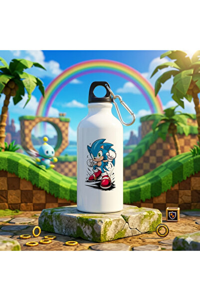 ALPŞAN TİCARET Sonic Baskılı Alüminyum Matara 500 ml Karabinalı Suluk