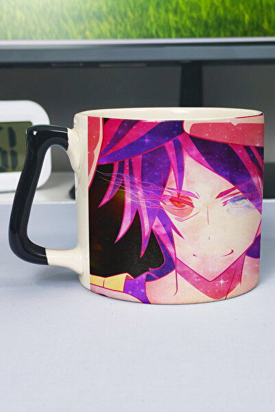 ZipZap كوب سيراميك فاخر مطبوع عليه رسومات أنمي No Game No Life (قطعة واحدة) ب...