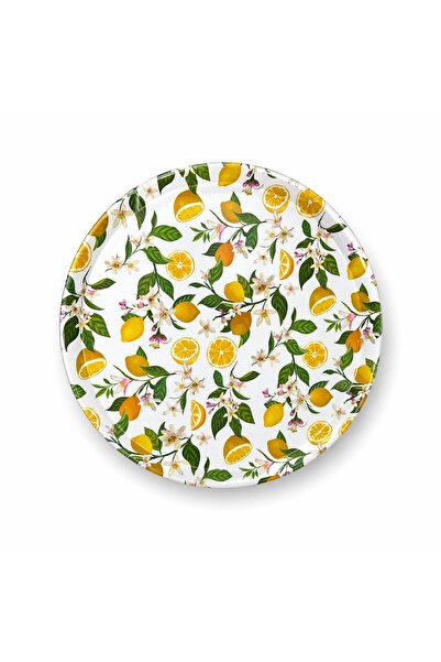 STONEMEL 42 Cm Yuvarlak Melamin Tepsi
