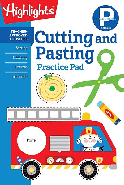 Highlights Learning Preschool Cutting and Pasting: Scissor Skills Activity Bo...