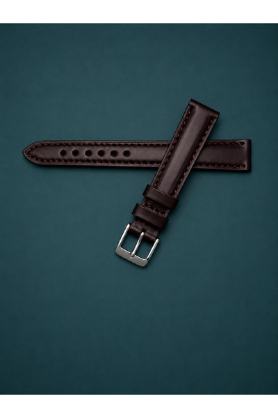 GENUINE LEATHER 14mm / 12mm Bordo Hakiki Deri Saat Kordonu – Premium Vintage ...