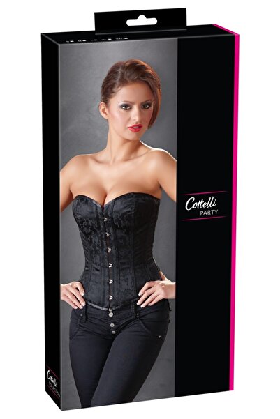 Cottelli Plus Size Lingerie – PARTY Corsage Black M M – Figure-shaping bones ...