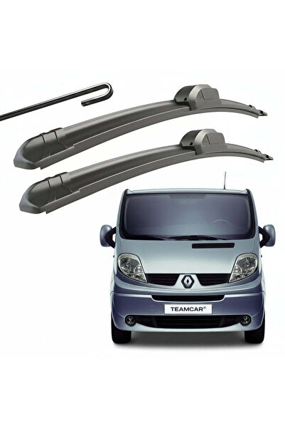TEAMCAR Σετ 2 Επίπεδων Υαλοκαθαριστήρων Παρμπρίζ Ειδικά για Renault Trafic 2,...