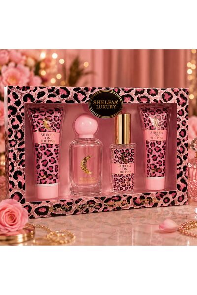 V.V LOVE Women's Perfume Gift Top Bottom Set + Body Mist + Lotion + Shower Gel
