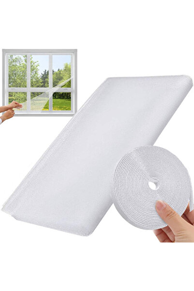 Ayawaska Mosquito net for window 180x150 cm, with self-adhesive tape, adjusta...