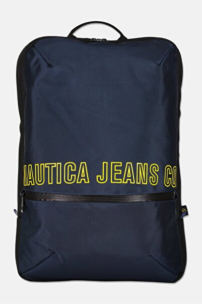 Nautica Jeans Men Brand Logo Backpack, Navy