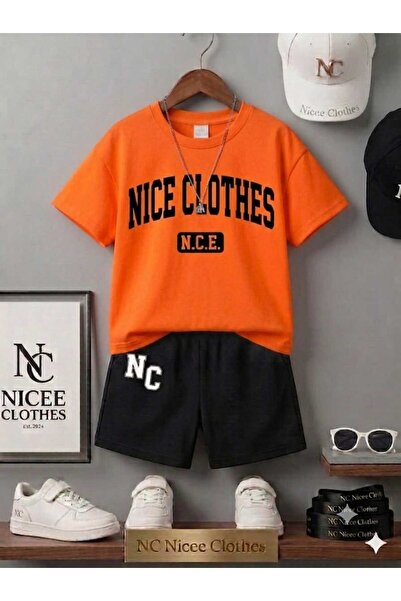 NC Nicee Clothes LETNJA DEČJA MAJICA I KRATKE HLAČE UNISEKS (CRNA NICECLOTHES...