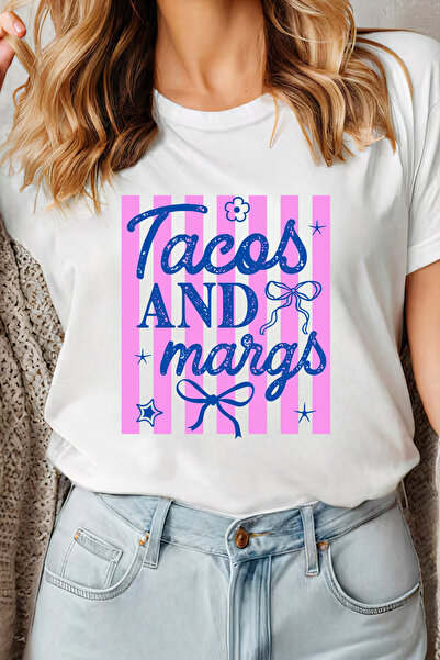 Sarah's Boutique Women's T-shirt – 100% cotton – Tacos Margs