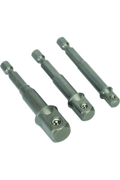 Raider Top Bottom Set of 3 square adapters 1/4 HEX to 3/8 and 1/2