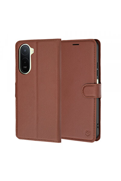 Techsuit Case for Xiaomi Redmi A7 Pro 4G, Techsuit, Leather Folio, Brown