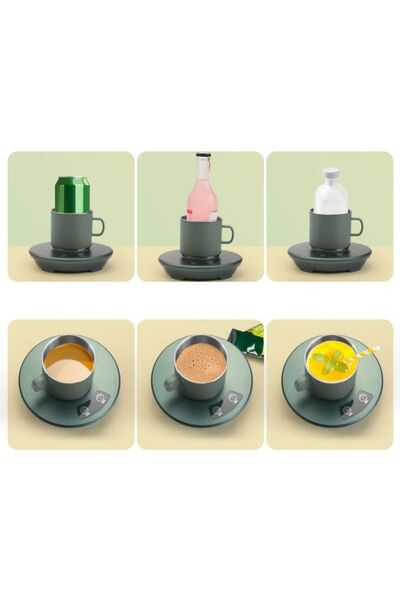 Yallabena Heating & Cooling Smart Cup Coaster – USB Powered Dual-Use Beverage...