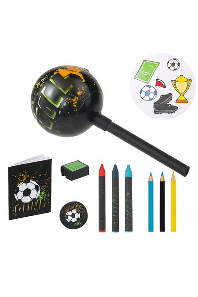 OEM Football children's school Top Bottom Set , 10 accessories, black with gr...