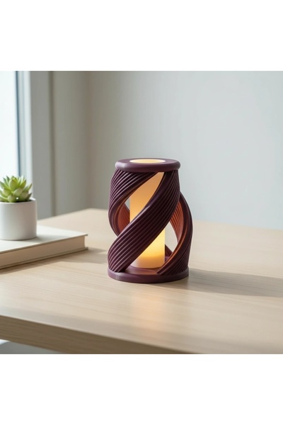 OEM Mini Lampă de veghe decorativă cu design torsadat, imprimată 3D