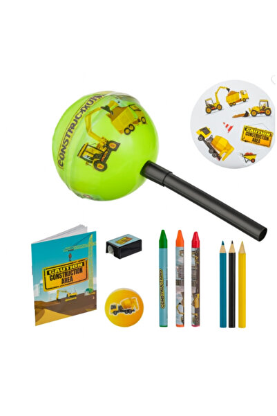 OEM Construction Themed School Top Bottom Set – 10 Pieces, Ideal for Boys, wi...