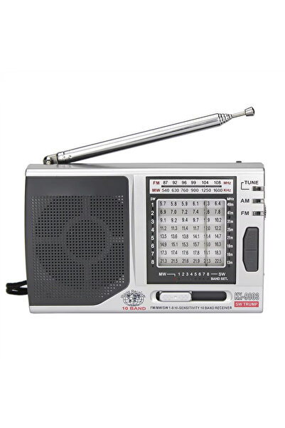 FLAGEN 10 Bant Dünya Radyosu FM MW SW Taşınabilir Cep Radyosu Deprem ve Acil ...