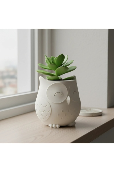 OEM Ghiveci Decorativ Bufniță Stil Japandi - Suport Plante Mici