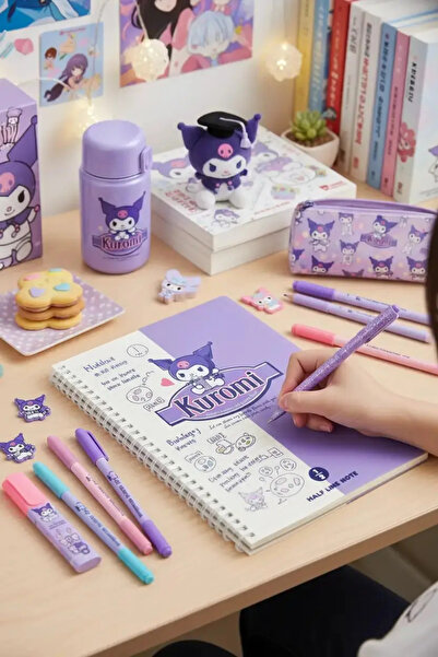 Miniso Sanrio Licensed Kuromi Retro Collection B5 Spiral Bound 80 Pages Notebook