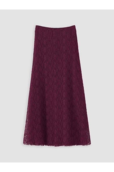 LC Waikiki Nevavm Lace Detailed A-Line Skirt with a Difference