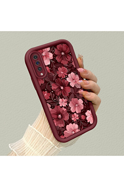 SLIMFELT Samsung Galaxy A50/A50S/A30S Uyumlu Yüksek Kaliteli Çiçek Desenli, D...