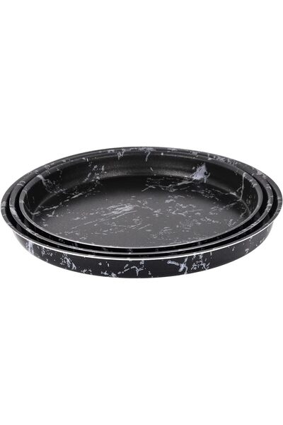 Generic Cook Cook Marble Pizza Pan Set, 7-layer Granite Coated, Non-stick Sur...