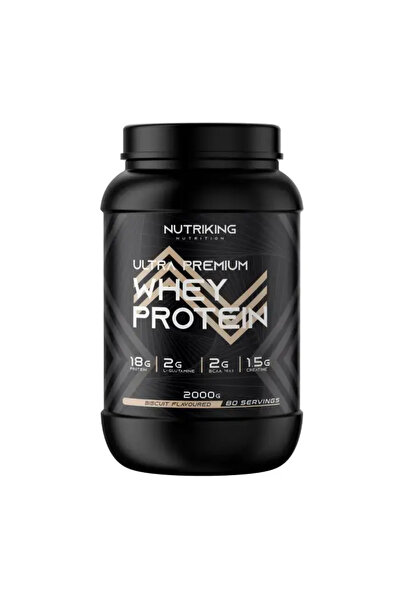 Nutriking Whey Protein Powder 2000g 80 Servings with Biscuit Flavor