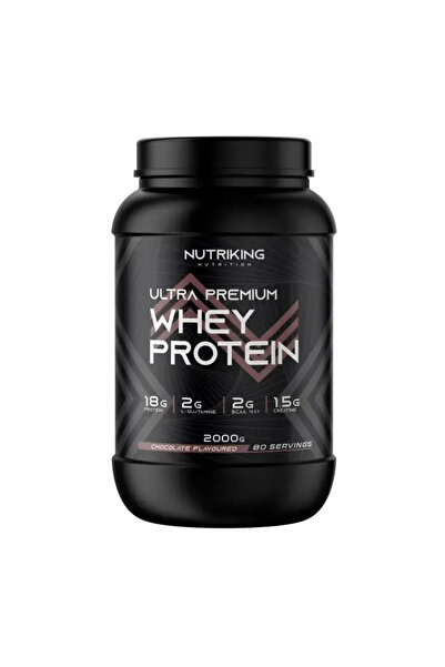 Nutriking Whey Protein Powder 2000g 80 Servings Chocolate Flavored
