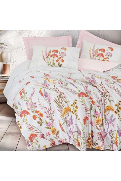 Cotton Box Lilura Pink bed linen for 1 person, Cotton Box, ranforce Cotton , ...